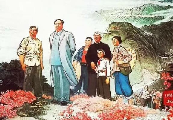 著名画作《毛主席重上井冈山》